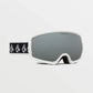 Volcom MIGRATIONS WHITE RERUN/SILVER CHROME snowboard goggles (VG0022116) Accessories/Skiing/Gogle/Volcom Your Sports Performance