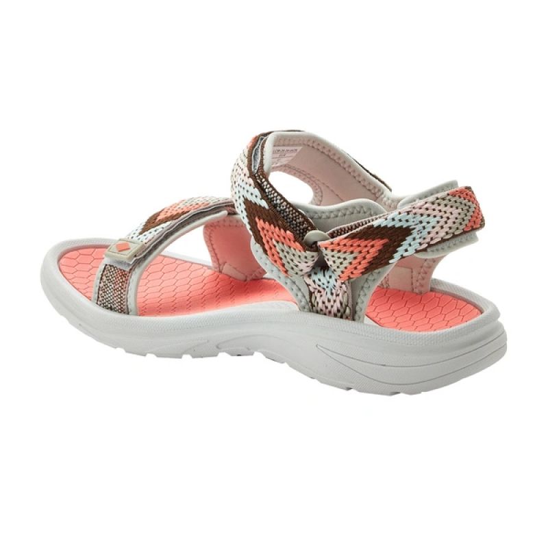 Lee Cooper women's shoes velcro sandals for summer beach light gray pink Lee Cooper