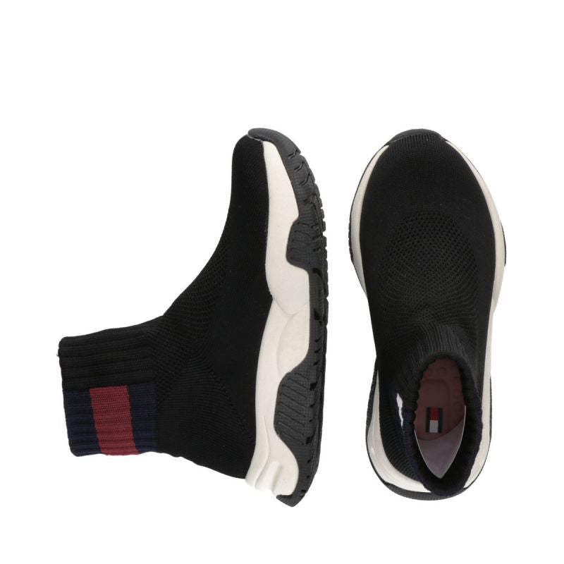 Tommy Hilfiger Sock Sneaker Black W shoes T3A9-33007-0702999-999 Footwear/Lifestyle/Tommy Hilfiger Tommy Hilfiger