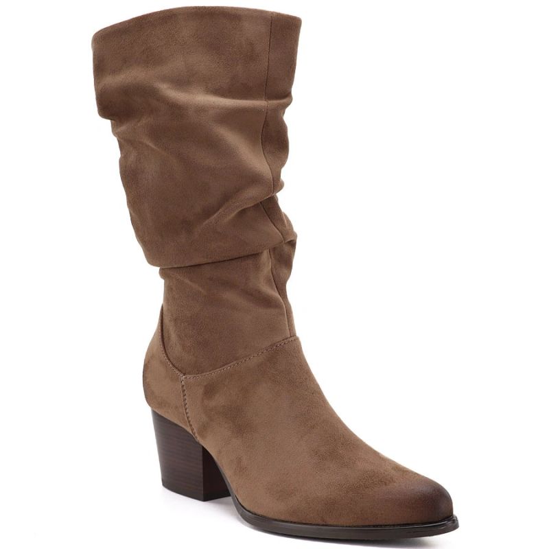 Beige Suede Boots Vinceza 58597