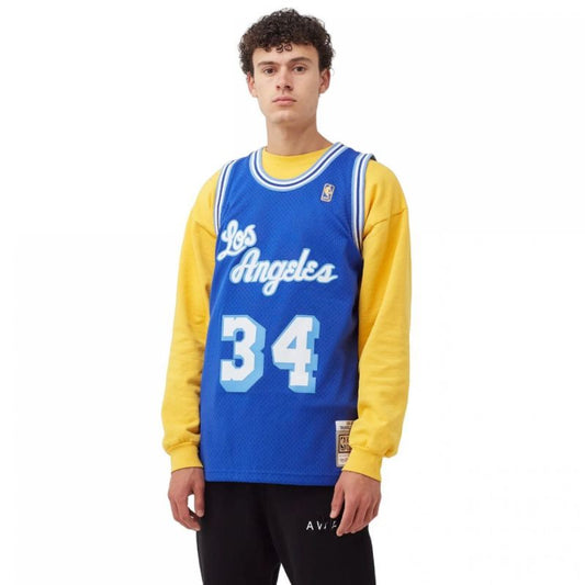 Mitchell &amp; Ness NBA Swingman Los Angeles Lakers Shaquille O'Neal M T-shirt SMJYAC18013-LALROYA96SON Clothing/Lifestyle/T-shirts/Mitchell & Ness Your Sports Performance