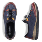 Rieker N3271-35 women's comfortable slip-on navy blue shoes