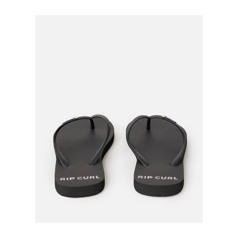 RIP CURL Premium Surf Bloom Open Toe Beach Flip-Flops Black