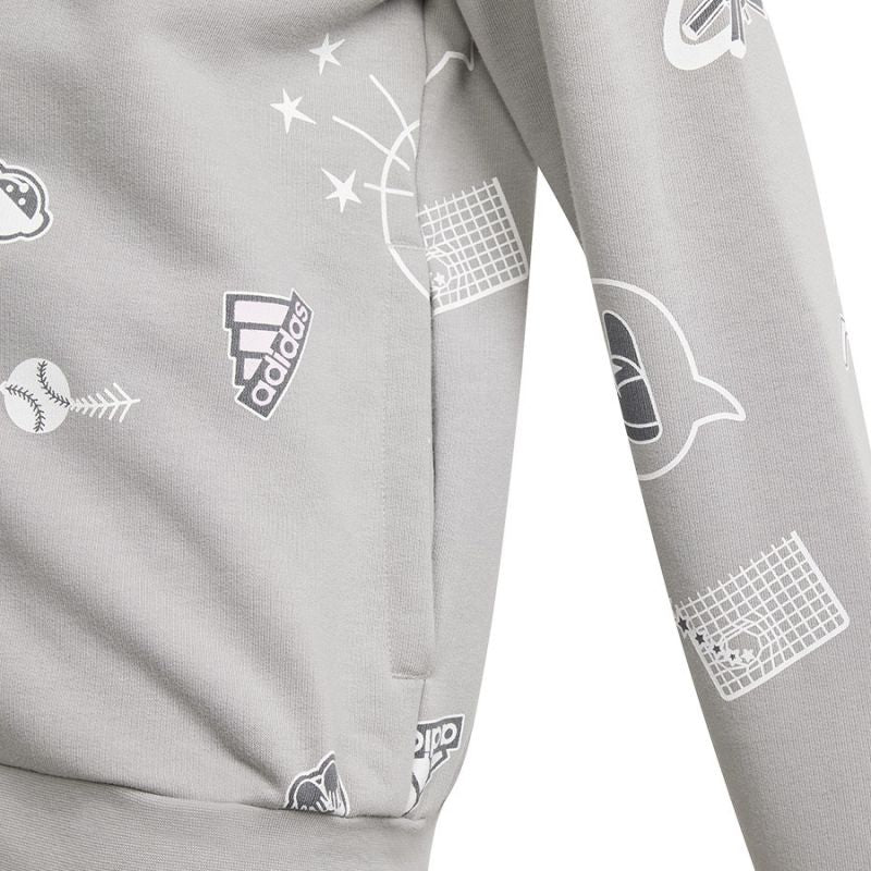 Adidas Biuv Zip Hoodie Jr IS3755 sweatshirt Clothing/Lifestyle Adidas