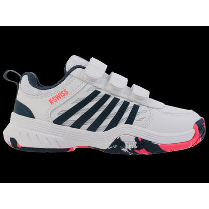 K-swiss sneakers COURTEXPRESS2STRAP WHITE/STARGAZER/NEON BLAZE-M (54495-129-M) K- Swiss