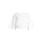 CASALL Women's Heavy Cotton Crop Tee White
