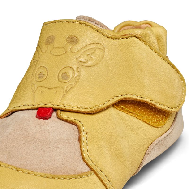 Affenzahn Crawly Giraffe Leather Crawling Shoes (01257-60097)