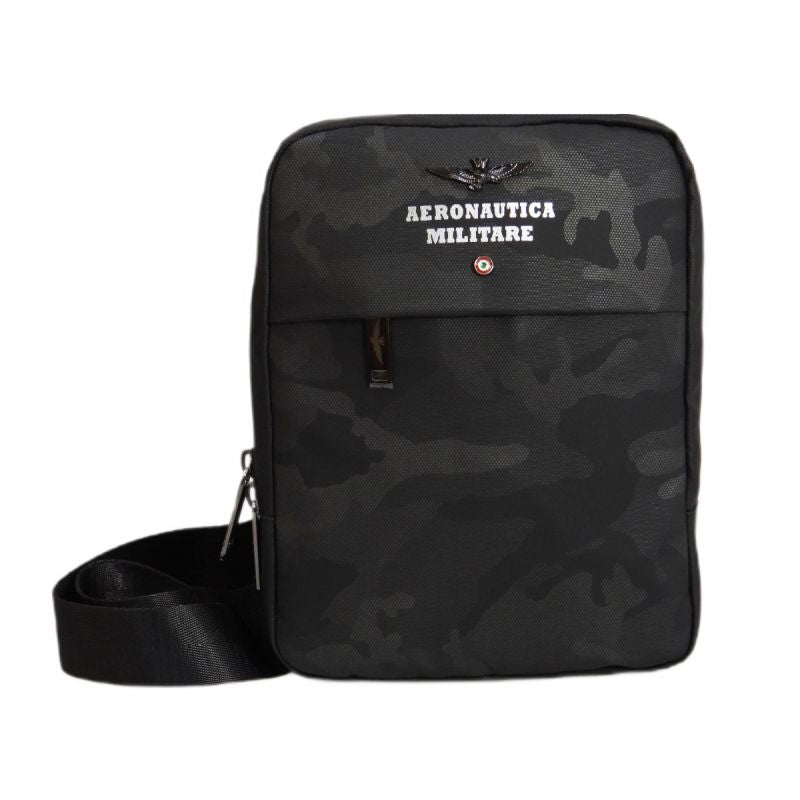 Aeronautica Militare Fly Camo Black Men's Shoulder Bag - AM-361 Akcesoria i sprzęt koszykarski/Torby i plecaki Your Sports Performance