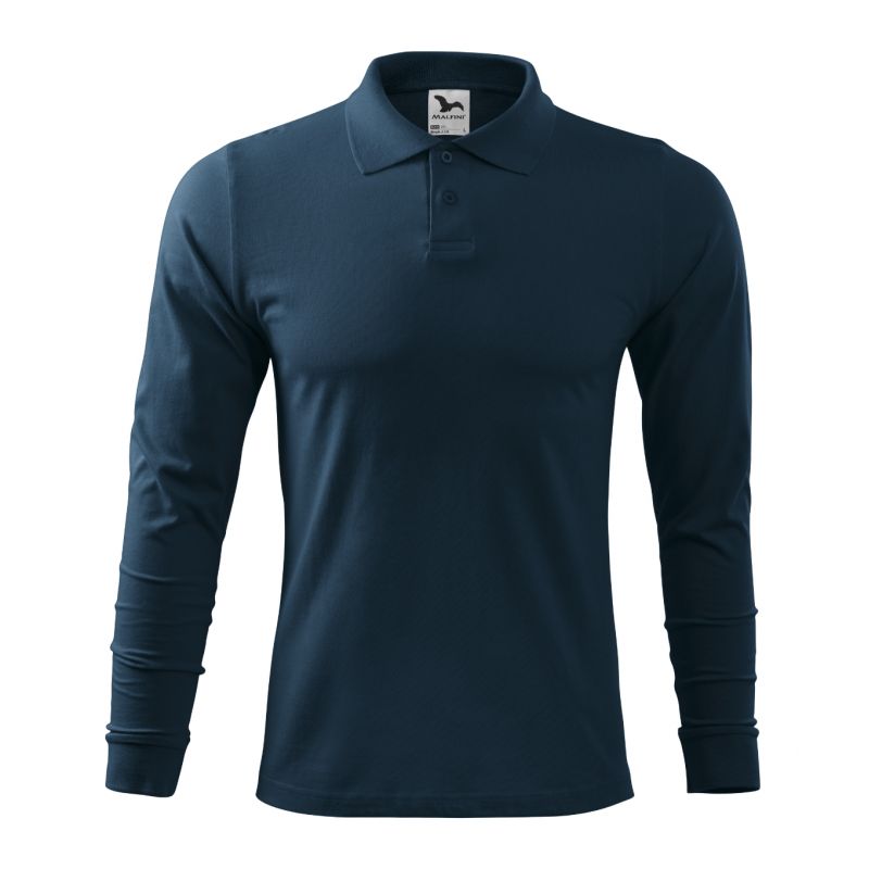 Malfini Single J. LS M MLI-21102 navy blue polo shirt Clothing/Lifestyle/T-shirts/Malfini Malfini