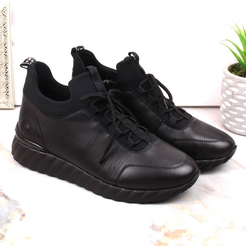 Rieker W RKR611B leather shoes black Footwear/Lifestyle/Rieker Your Sports Performance