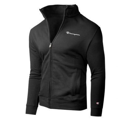 Champion men's black stand-up collar zip-up sweatshirt (218290 KK001) Champion