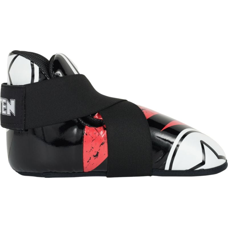 TOP TEN OSTT-PU "SUPERLIGHT" URBAN ARTS foot protectors black and red (WAKO APPROVED new) In preparation Your Sports Performance