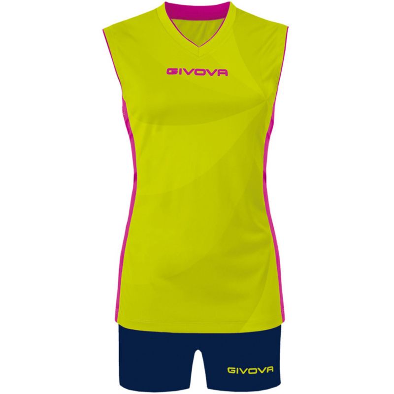 Givova Kit Elica KIT C58 sports set yellow-navy blue In preparation Your Sports Performance
