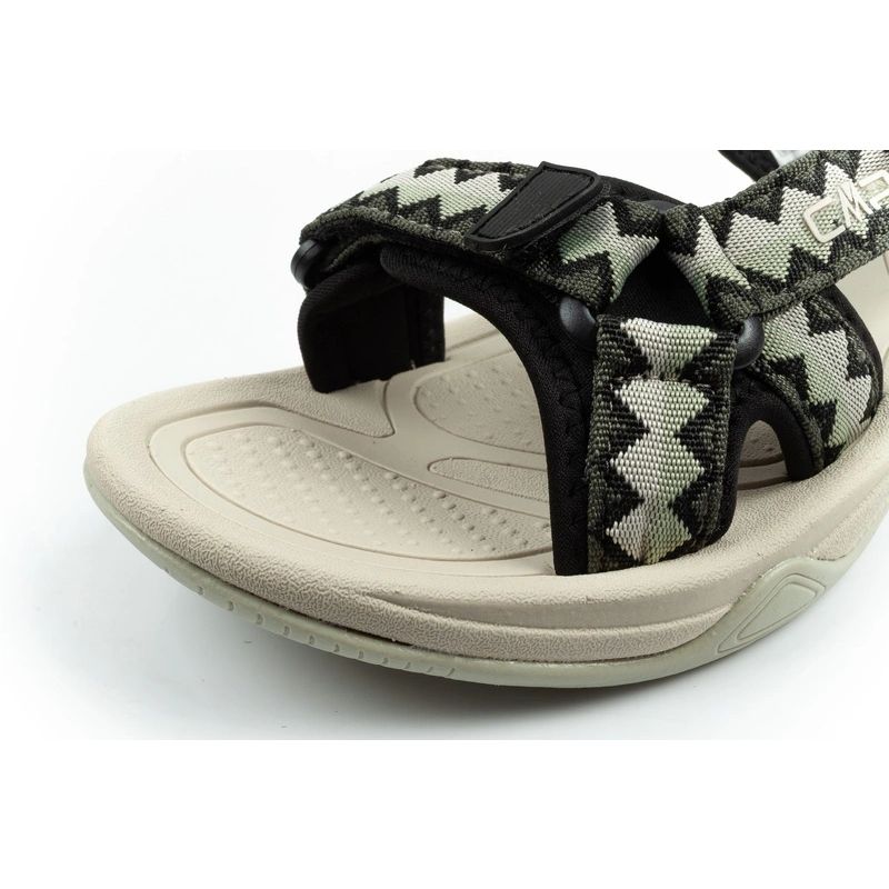 CMP Hamal women's sandals with Velcro fastening and trekking sole, green CMP
