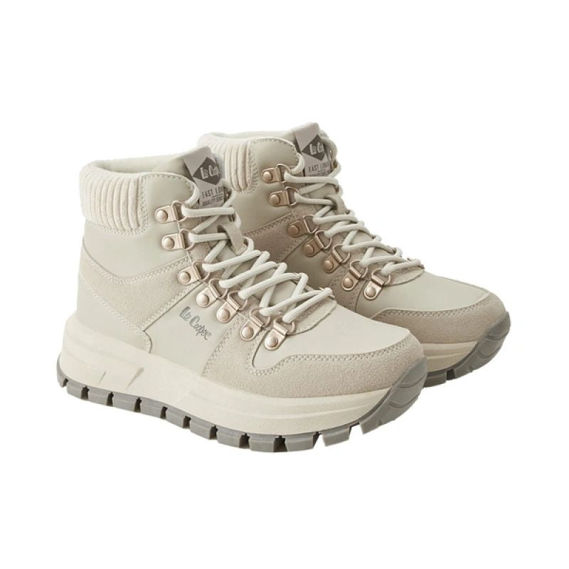 Lee Cooper Women’s Light Grey Insulated Winter Sports Ankle Boots