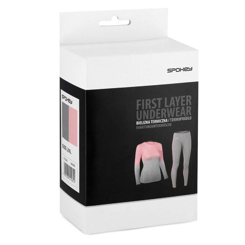 Thermoactive underwear Spokey Flora Set Lady Termo SM VT W 6114300000 gray and pink Clothing/Outdoor/Alpinus Your Sports Performance