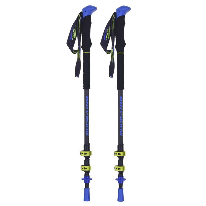 Viking Carbo Lite Trekking Poles Black/Lime Import z Action/Akcesoria sportowe i turystyczne/Kije do Nordic Walking i trekkingu Your Sports Performance