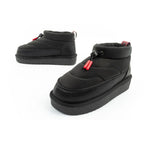 D.Franklin women's snow boots winter fashionable insulated ankle boots black D.Franklin