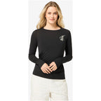 Women's Long-Sleeve Shirt SUPER.NATURAL W LIL SKI BUNNY LS black