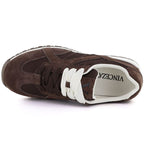 Women's brown suede leather shoes Vinceza 86427 Vinceza