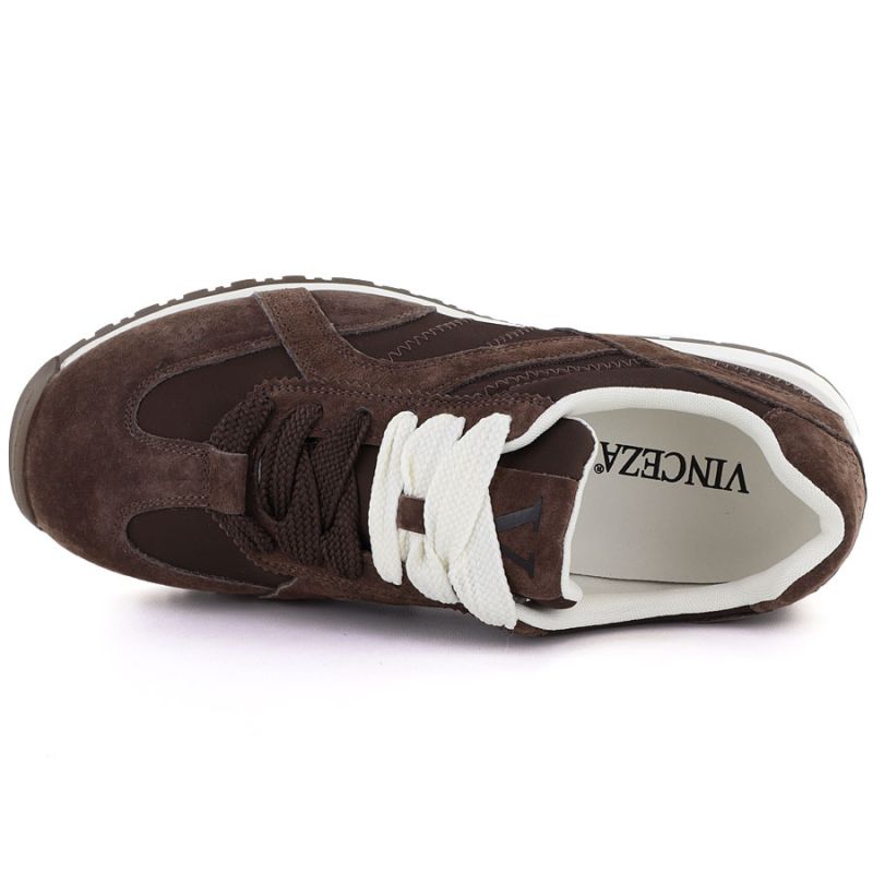 Women's brown suede leather shoes Vinceza 86427 Vinceza