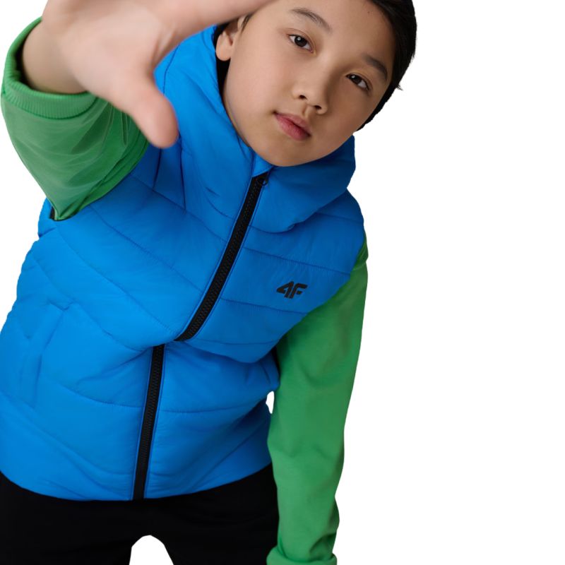 Boy's vest 4F M313 blue 4FJWSS26TVJAM313 33S