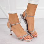 Sandals with zircons Potocki W LE20326 WOL282B Footwear/Lifestyle/Potocki Your Sports Performance