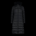 CMP women's long winter coat, insulated jacket with hood, black (34K0046F/U901) CMP