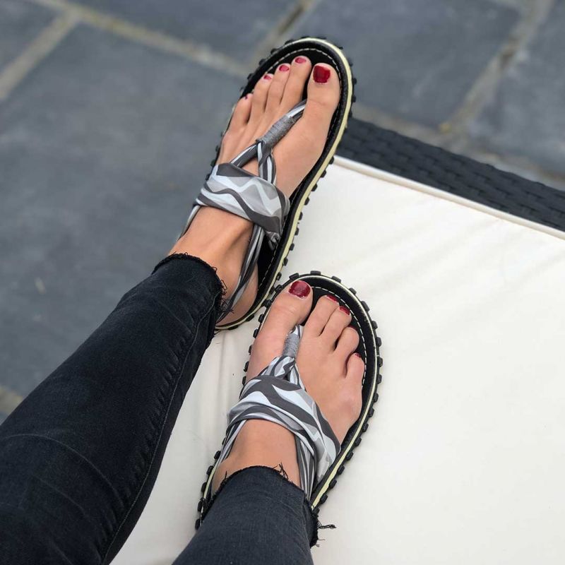 Gumbies Slingback Flip-Flops W G-SB-WN-BL