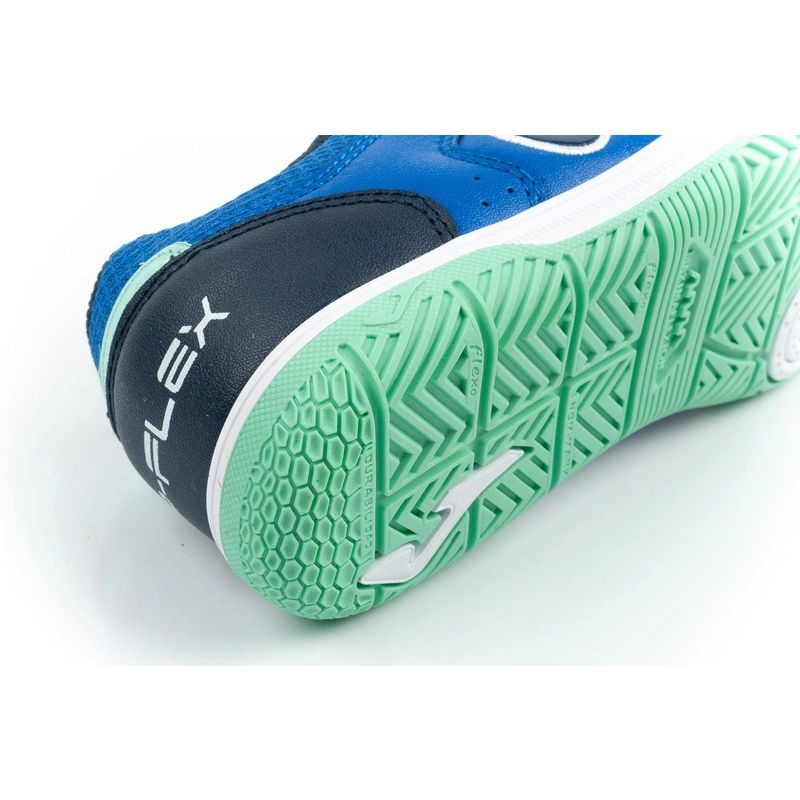 Joma Top Flex 2604 indoor football shoes for kids, blue Joma