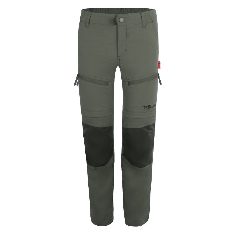 Children’s zip-off trousers for boys/girls Trollkids Kids Nordfjord Zip-off Pants clay green (852-328)