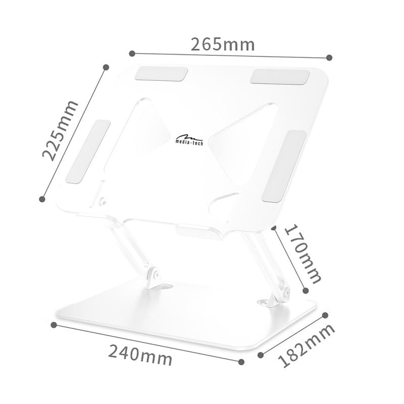 MEDIA-TECH LAPTOP STAND MT2661W Chłodzenie/Podstawki pod notebooki Your Sports Performance