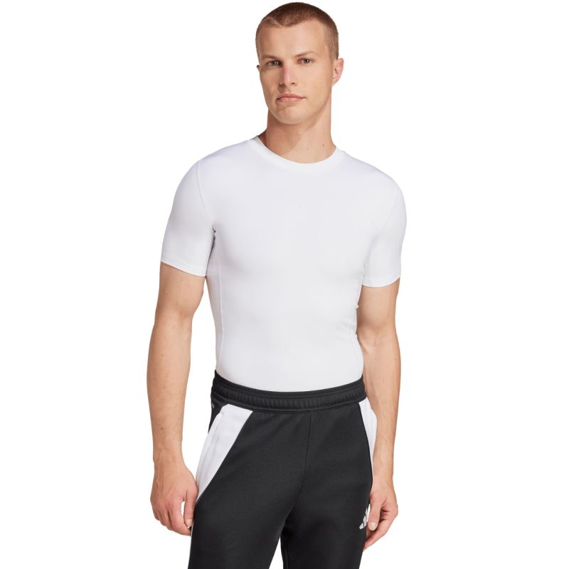 Men's adidas Techfit Short Sleeve Tee white JP4675 adidas
