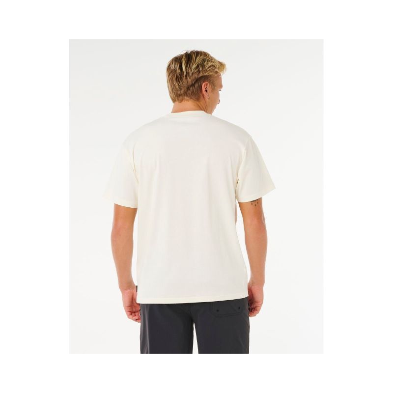 Men's RIP CURL Search Embroidery Tee White