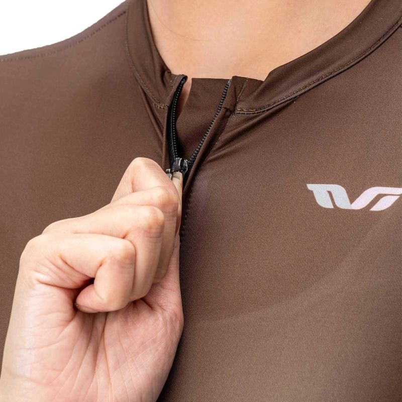 Rockbros 15110007004 TVI Women's Cycling Jersey Short Sleeve M - Brown