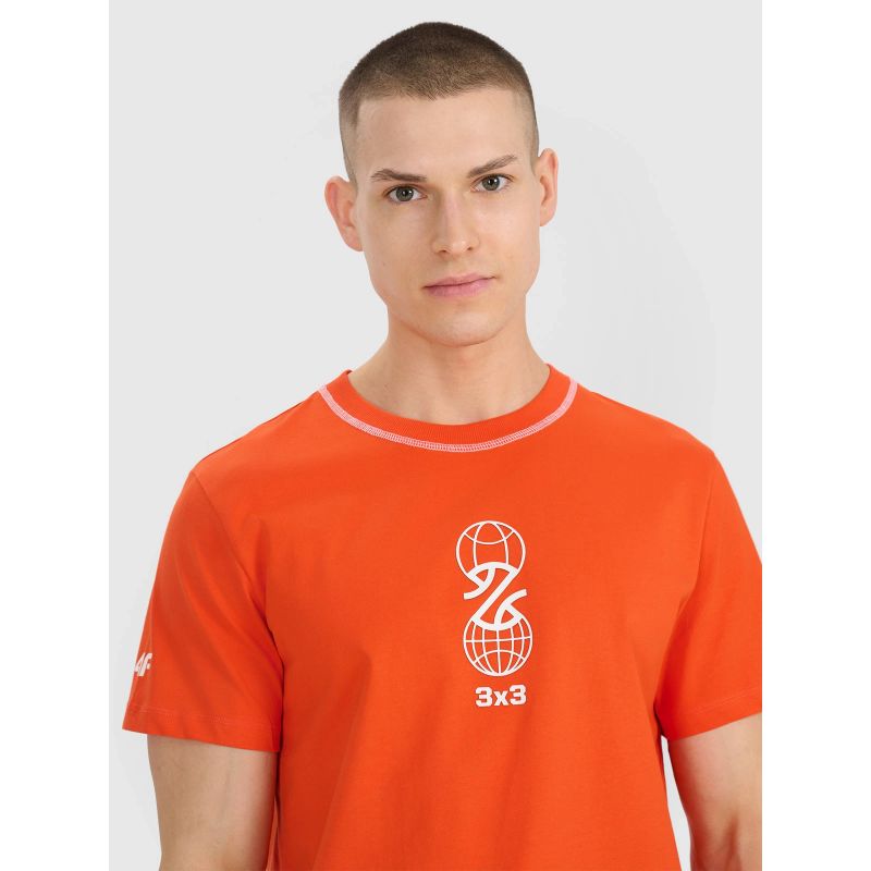 Men's regular printed T-shirt 4F 4FRSS25TTSHM3092-70S *Kategoria tymczasowa Your Sports Performance