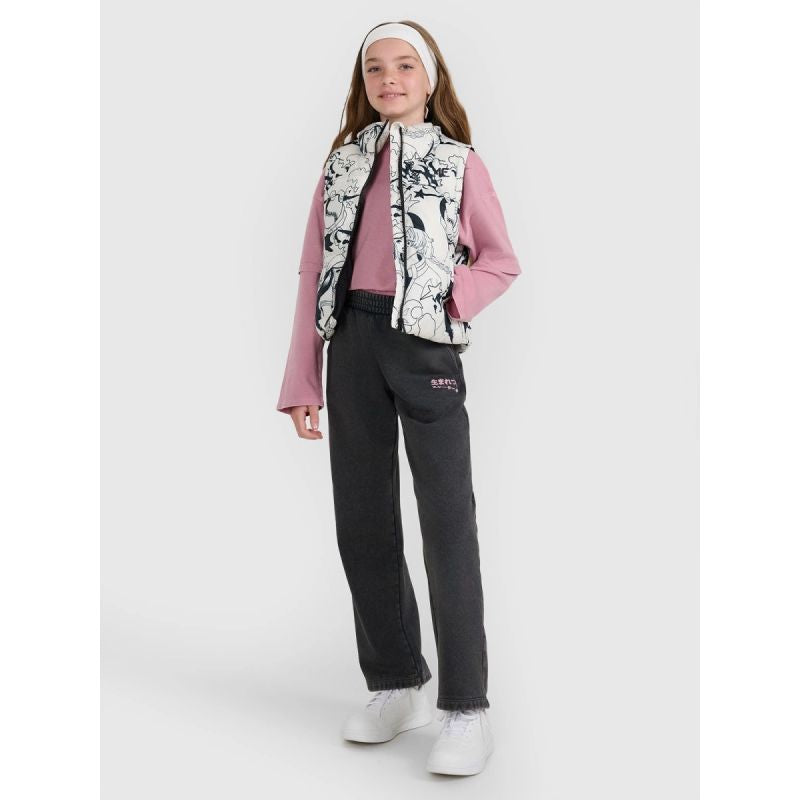 Girls' down vest with synthetic filling 4F 4FJRAW25TVJAF320-11A Clothing Your Sports Performance