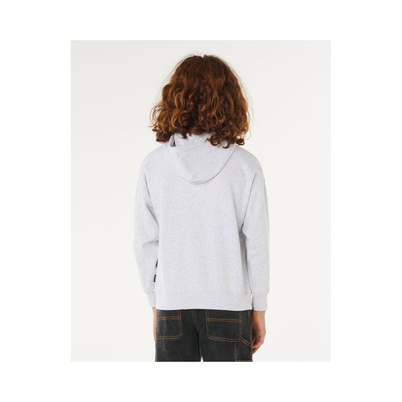 RIP CURL Eternal Shred Logo Hood-Boy Gray
