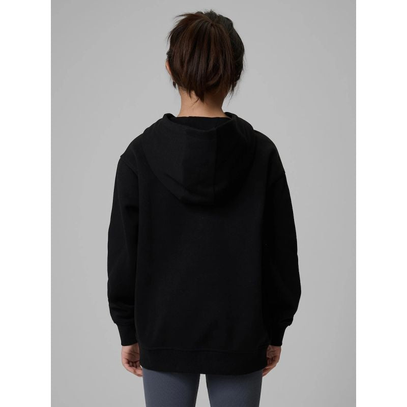 Girls' loose sweatshirt with hood 4F 4FJRMM00TSWSF2714-20S