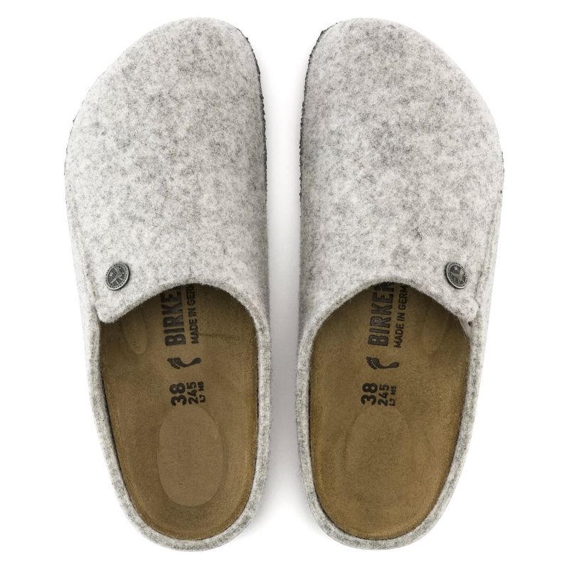 Birkenstock Zermatt Cozy Home Light Gray Wool Felt Slippers Regular Wide (1015080) In preparation Your Sports Performance