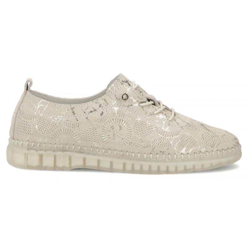 Beige leather shoes with elastic bands Filippo DP7810 Filippo
