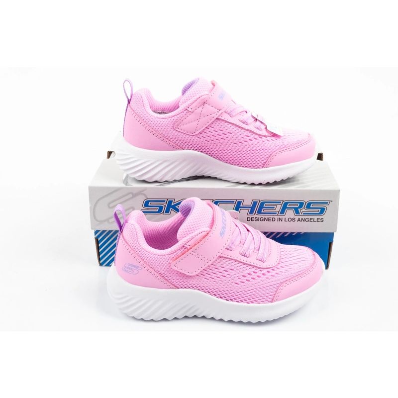 Skechers Bounder Pink Velcro Baby Sports Shoes
