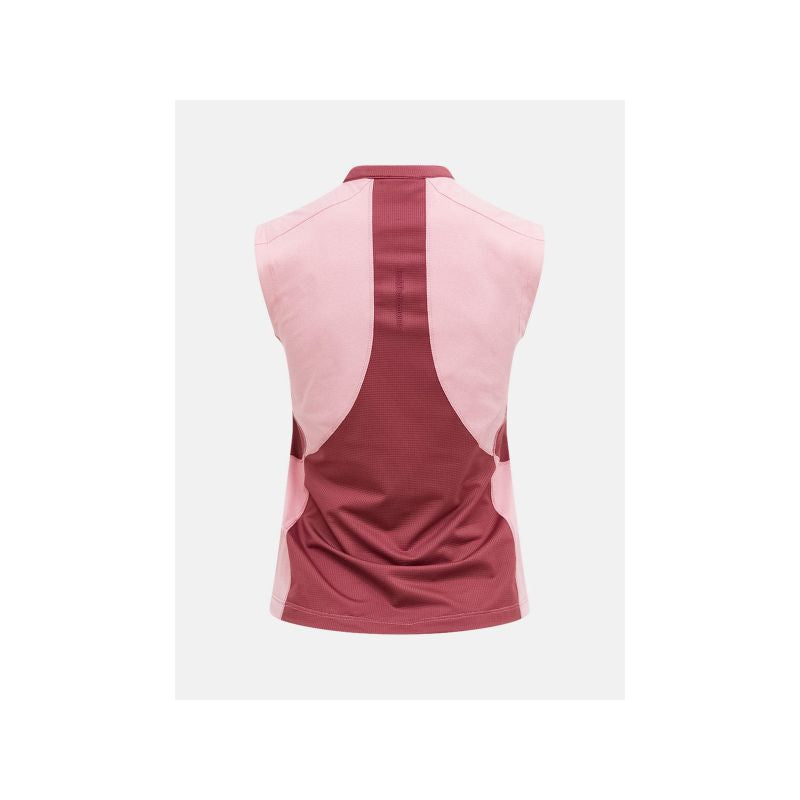PEAK PERFORMANCE Women's T-shirt W Mountainbreath Sleveless Polo color pink