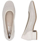 Women's leather pumps with openwork, beige Rieker 43459-60 Rieker