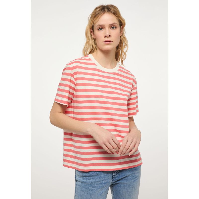Mustang T-shirt Alina C Striped W 1013785 12434 Clothing/Lifestyle/T-shirts/Mustang Your Sports Performance