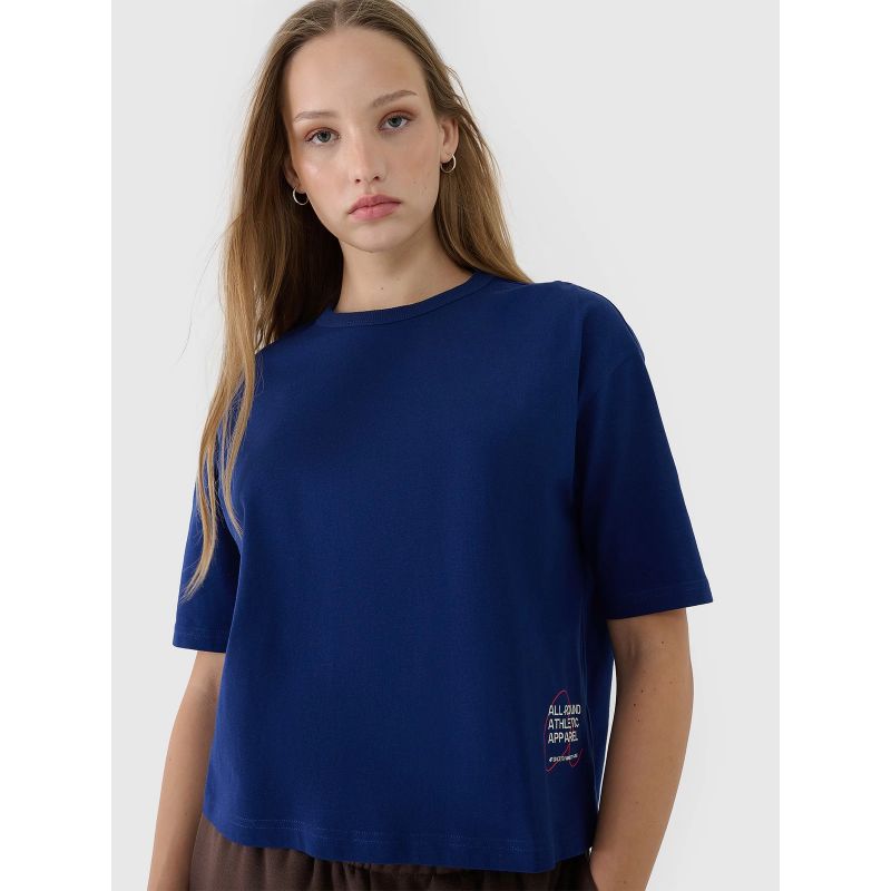 Women's oversize printed T-shirt 4F 4FWSS25TTSHF1971-30S *Kategoria tymczasowa Your Sports Performance