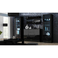 SOHO S1 display cabinet black/gloss black Bufety i witryny/Bufety i witryny na drewnianej podstawie Your Sports Performance