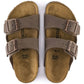 Birkenstock Arizona Kids Birko-Flor Nubuk Mocha narrow flip-flops for kids (0552893) Footwear/Lifestyle/Brinkenstock/Klapki/chodaki Birkenstock