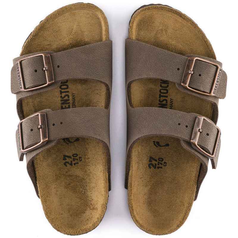 Birkenstock Arizona Kids Birko-Flor Nubuk Mocha narrow flip-flops for kids (0552893) Footwear/Lifestyle/Brinkenstock/Klapki/chodaki Birkenstock