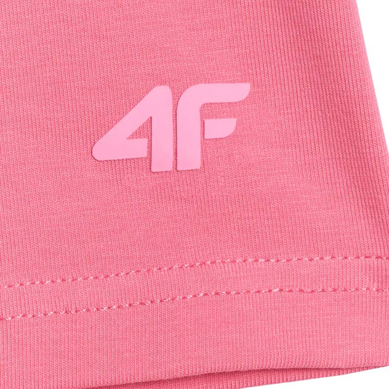 Girls' shorts 4F CAS F028 pink 4FJWSS26TSTIF028 54S